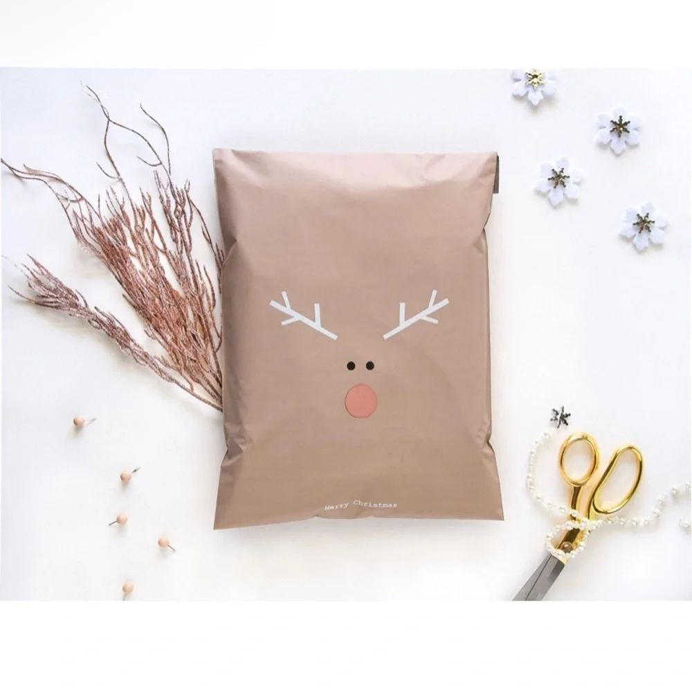 Reindeer Design Polymailer, 10x13, Set of 25!